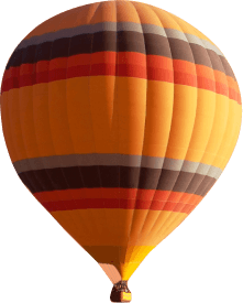 hot air balloon symbolizing the peace of mind that can be obtained through family office financial administrative assistance