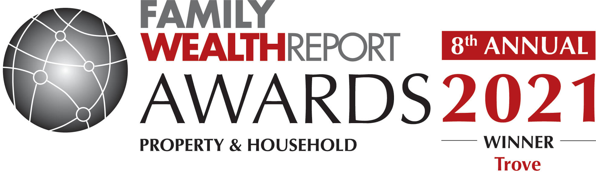 Badge showing that Trove is the winner of the 2021 Family Wealth Report Awards