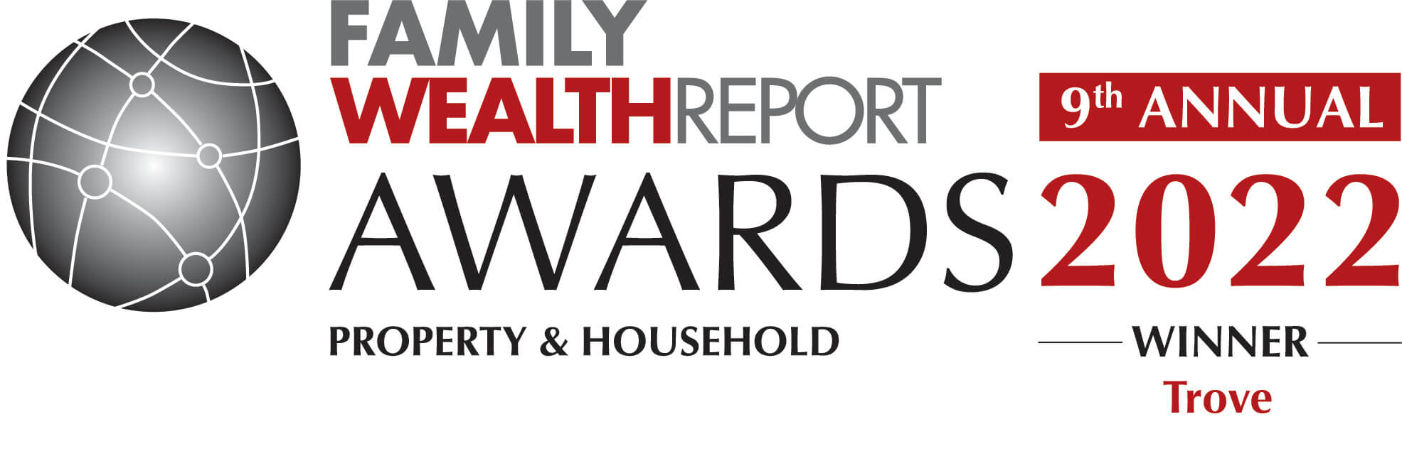 Badge showing that Trove is the winner of the 2022 Family Wealth Report Awards